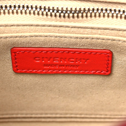 Givenchy Calfskin Star Quilted Mini Shark Lock Satchel Medium Red 6 of 9