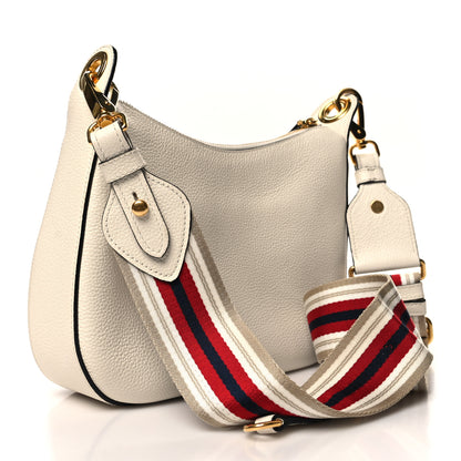 Prada Vitello Phenix Zippered Small Messenger Hobo Talco 3 of 9