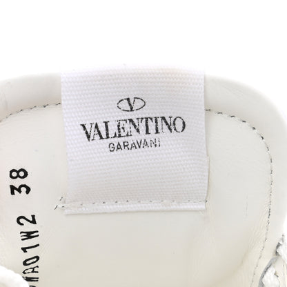 Valentino Garavani Calfskin Rockstud Untitled Open Sneakers 38 White 8 of 11
