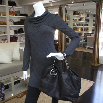 Chanel Leather Baby Coco Cabas Black 2 of 13