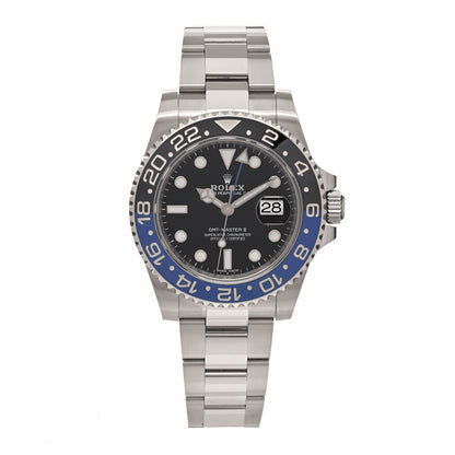 Rolex Stainless Steel 40mm Oyster Perpetual Date GMT Master II Batman Watch Black 116710BLNR 1 of 5