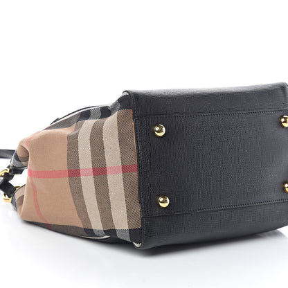 Burberry Grainy Calfskin House Check Small Canterbury Black 7 of 8