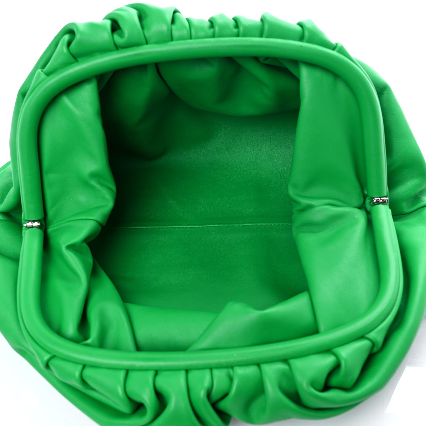 Smooth Butter Calf The Pouch Oversized Clutch Parakeet