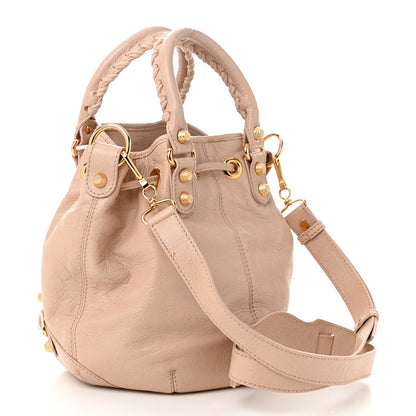 Balenciaga Agneau Giant 12 Gold Hardware Mini Pompon Rose Aubepine Rose Light 4 of 13
