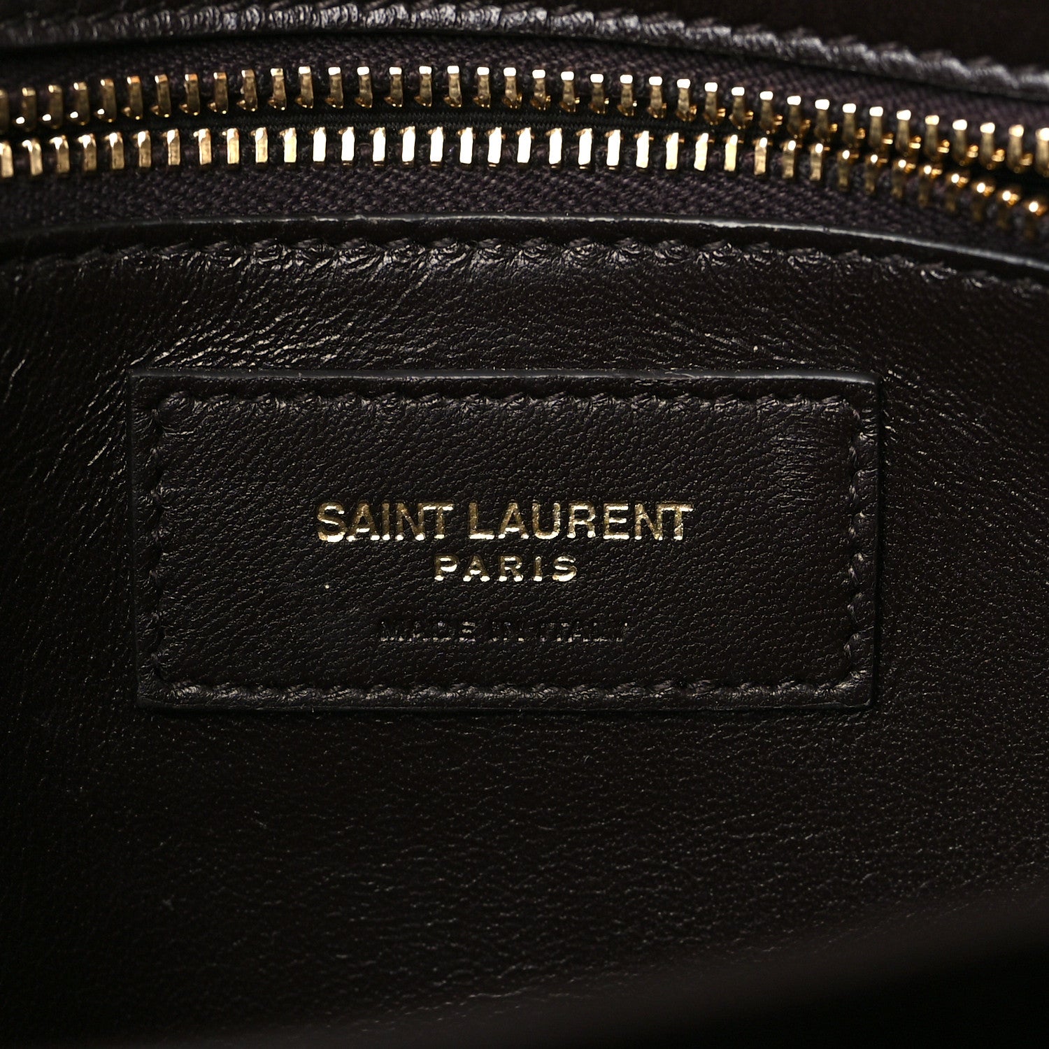 Saint Laurent Shiny Crocodile Embossed Calfskin Le Maillon Satchel Ebony 5 of 8