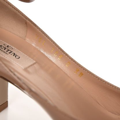 Valentino Garavani Patent Tan-Go Mary Jane 60mm Pumps 38 Rose Cannelle 7 of 9
