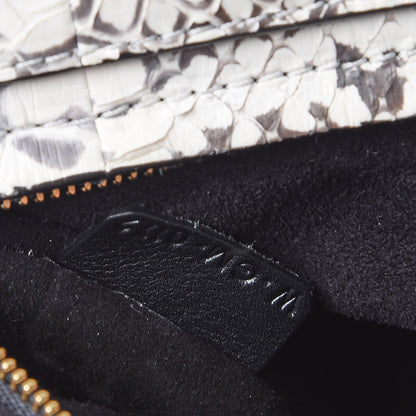 Celine Whipsnake Calfskin Medium Trapeze Black White 7 of 8