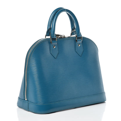 Louis Vuitton Epi Alma PM Cyan 3 of 16