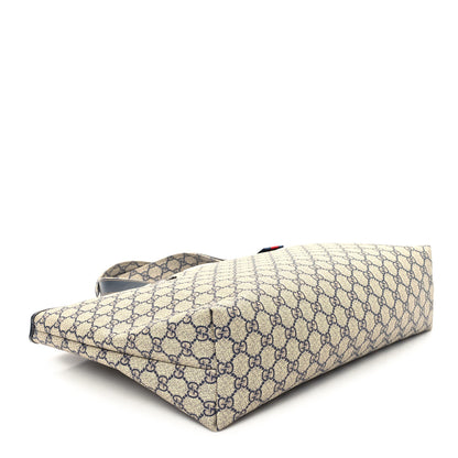 Gucci GG Plus Monogram Medium Signature Web Loop Tote Navy 4 of 11