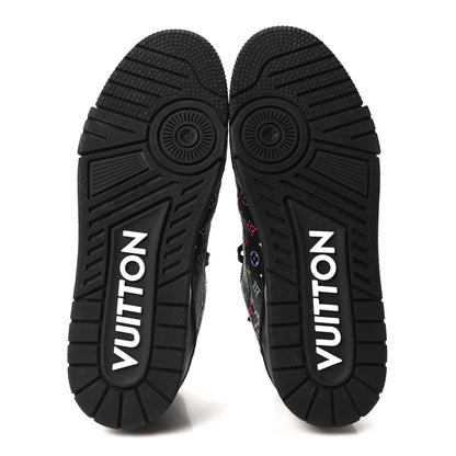 Louis Vuitton LV X TM Calfskin Monogram Multicolor LV Trainer Sneakers 8 Black 6 of 10