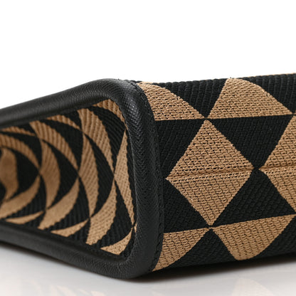Prada Jacquard Saffiano Triangolo Symbole Embroidered Micro Tote Black Corda 7 of 8