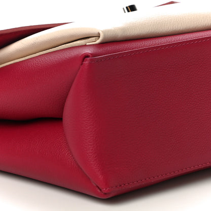 Louis Vuitton Soft Calfskin My Lockme Top Handle Rose Boudoir Lie de Vin Creme 8 of 9