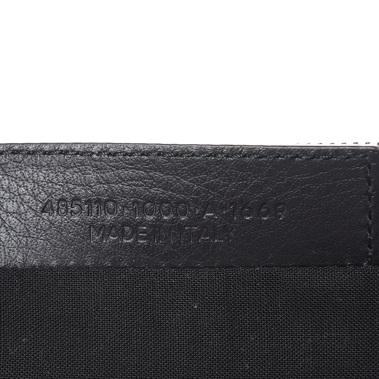 Calfskin Logo Everyday Second Bag Black White