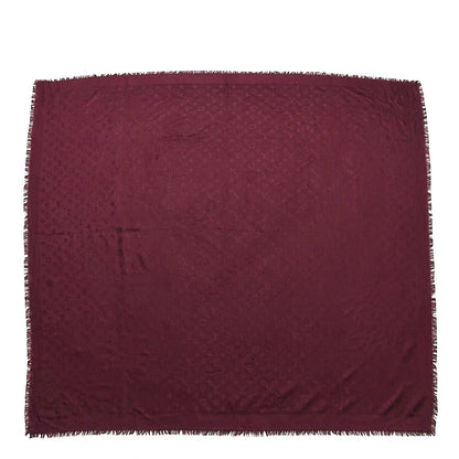 Louis Vuitton Wool Silk Monogram Shawl Amarante 1 of 7