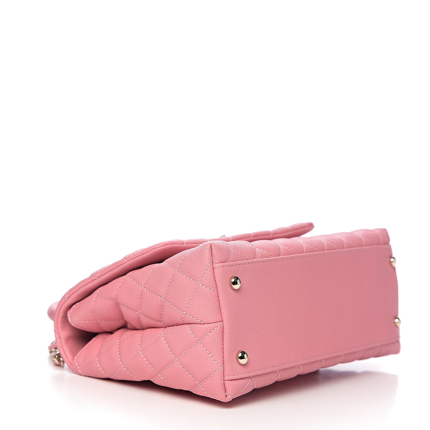 Chanel Caviar Quilted Small Coco Handle Flap Light Pink 3 of 10