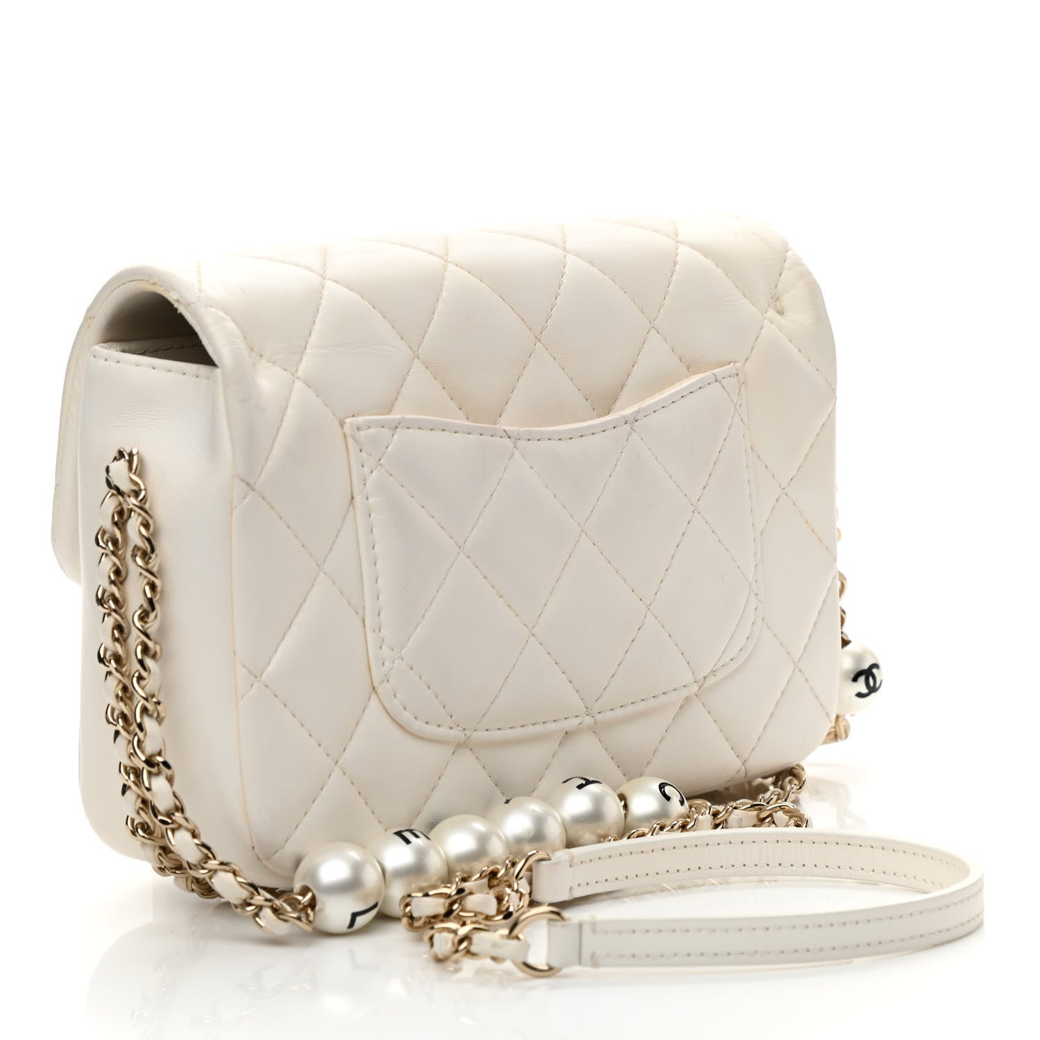 Chanel Lambskin Quilted Small My Precious Flap White 3 of 16