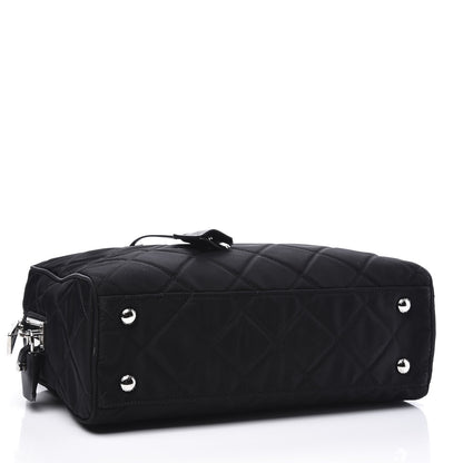 Prada Nylon Tessuto Impuntu Quilted Shoulder Bag Black 3 of 10
