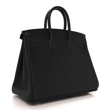 Hermes Togo Birkin 25 Black 2 of 12