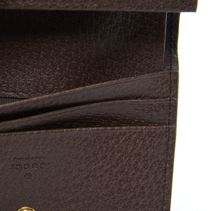 Gucci GG Supreme Monogram Web Ophidia Card Case Beige New Acero 8 of 9