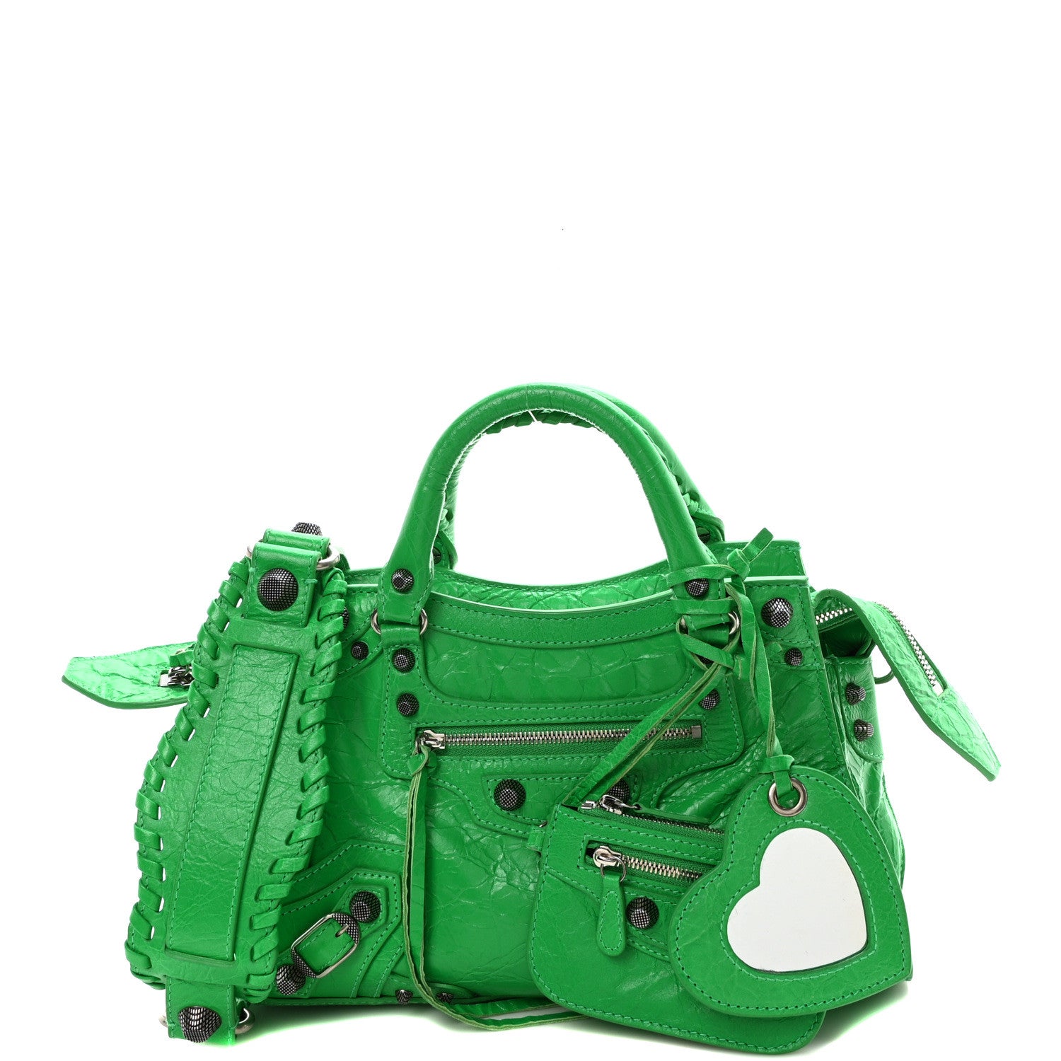 Balenciaga Agneau Arena Neo Cagole Handbag XS Kelly Green 1 of 10