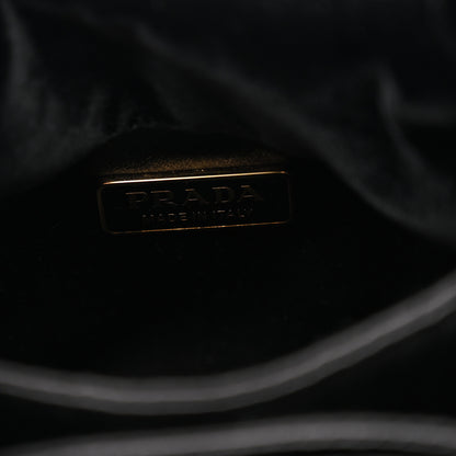 Prada Padded Velvet Mini Bag Black 6 of 10