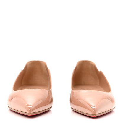 Christian Louboutin Patent Hot Chickita Flats 38 Blush 3 of 9