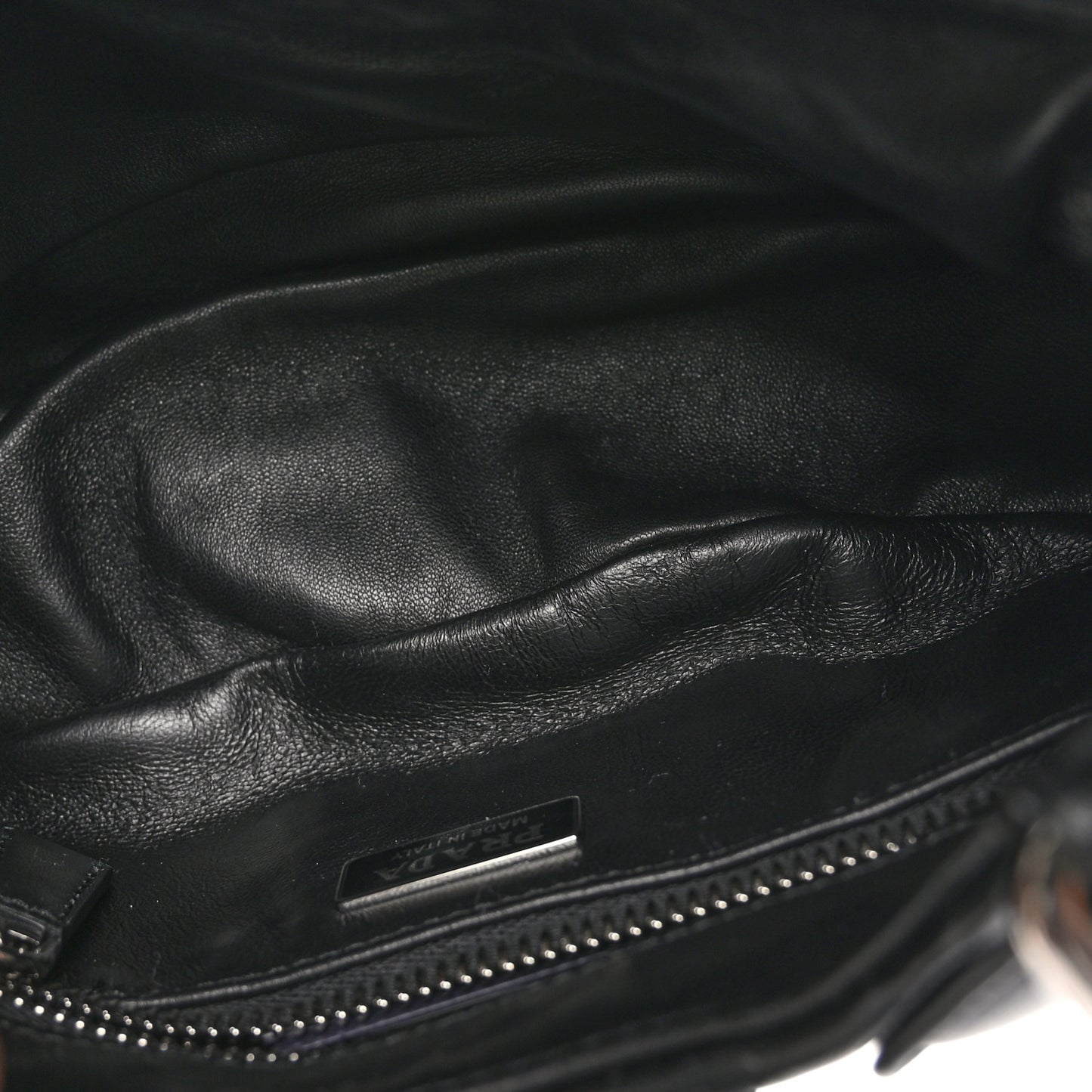 Nappa Soft Padded Re-Edition 2002 Moon Bag Black