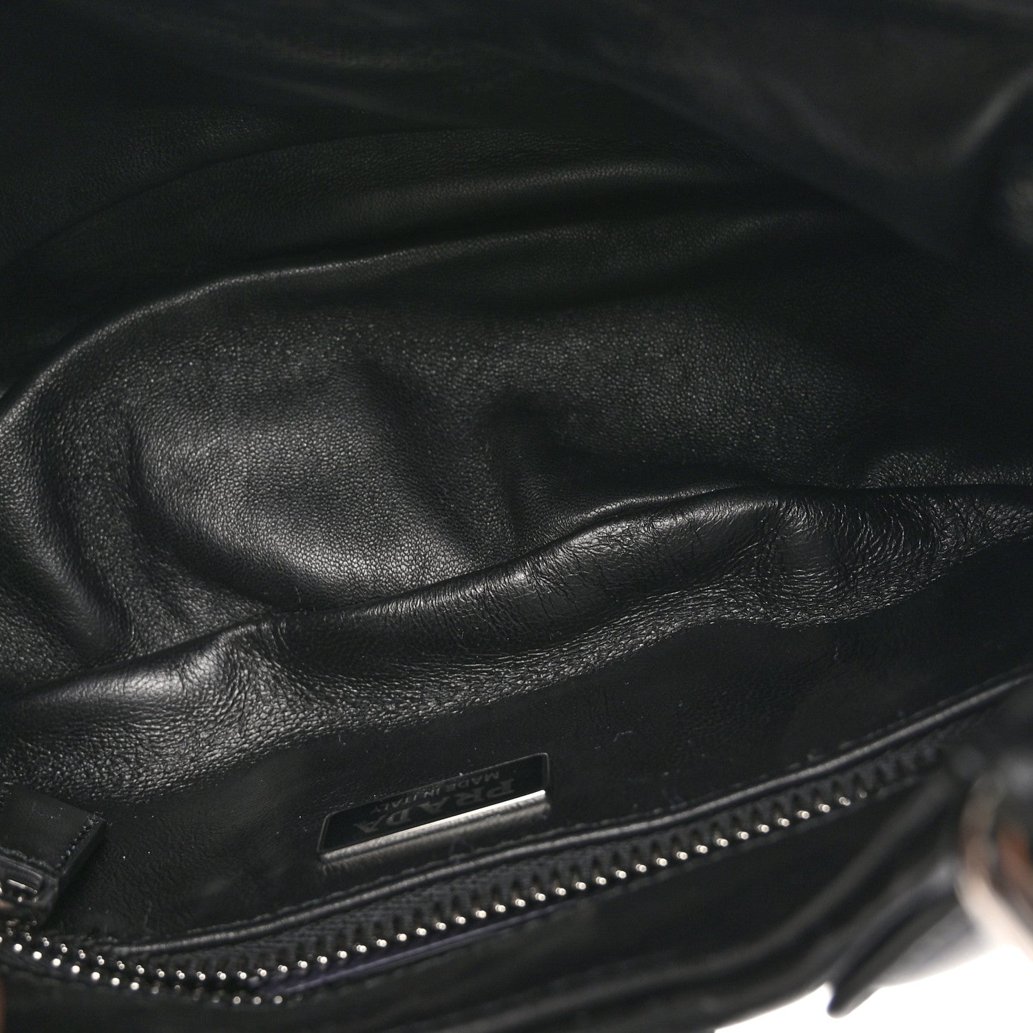 Prada Nappa Soft Padded Re-Edition 2002 Moon Bag Black 5 of 9