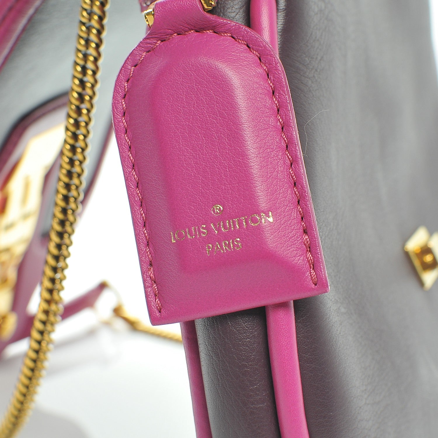 Louis Vuitton Cuir Art Deco Trapeze Prune Cyclamen 7 of 8