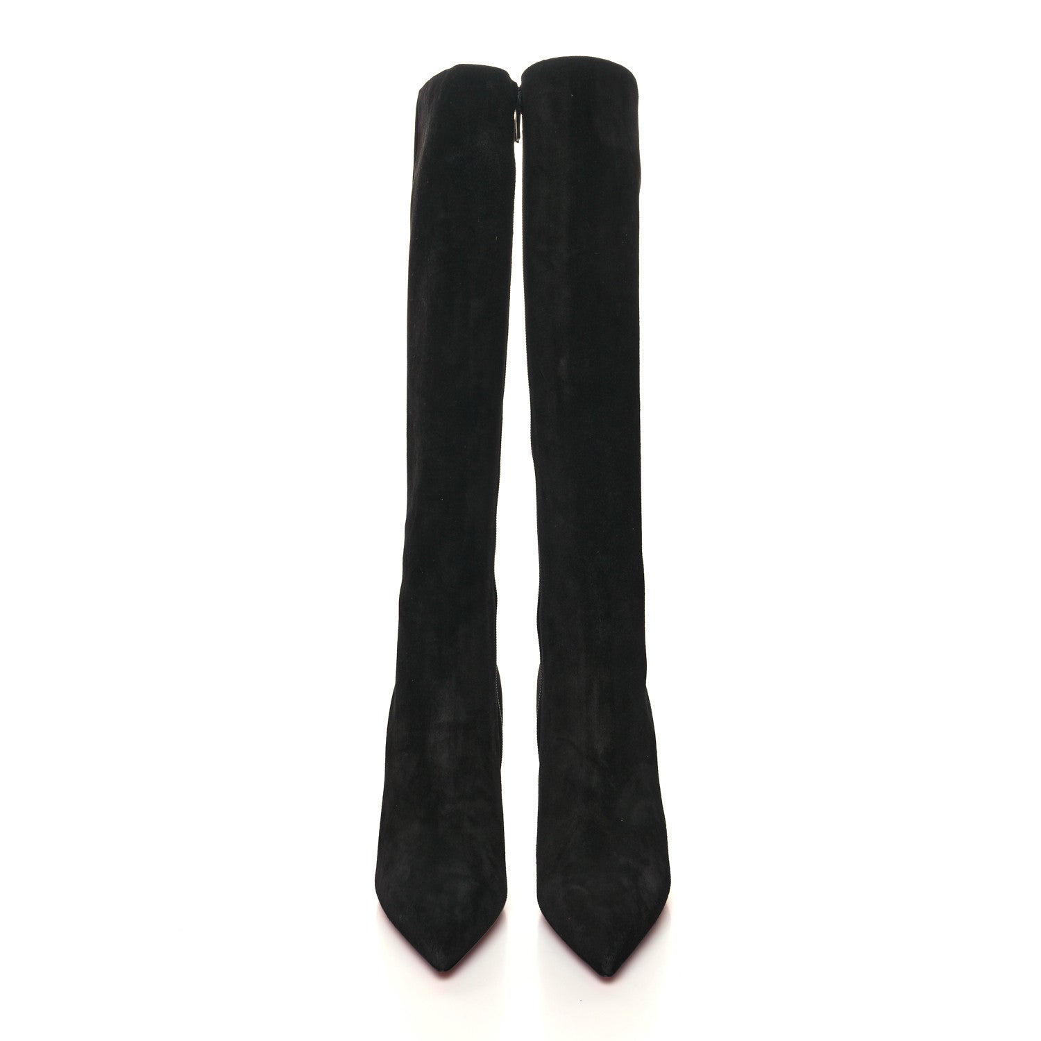 Christian Louboutin Veau Velours Eloise Botta 100 Knee Boots 38 Black 2 of 7