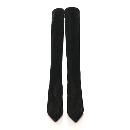 Christian Louboutin Veau Velours Eloise Botta 100 Knee Boots 38 Black 2 of 7