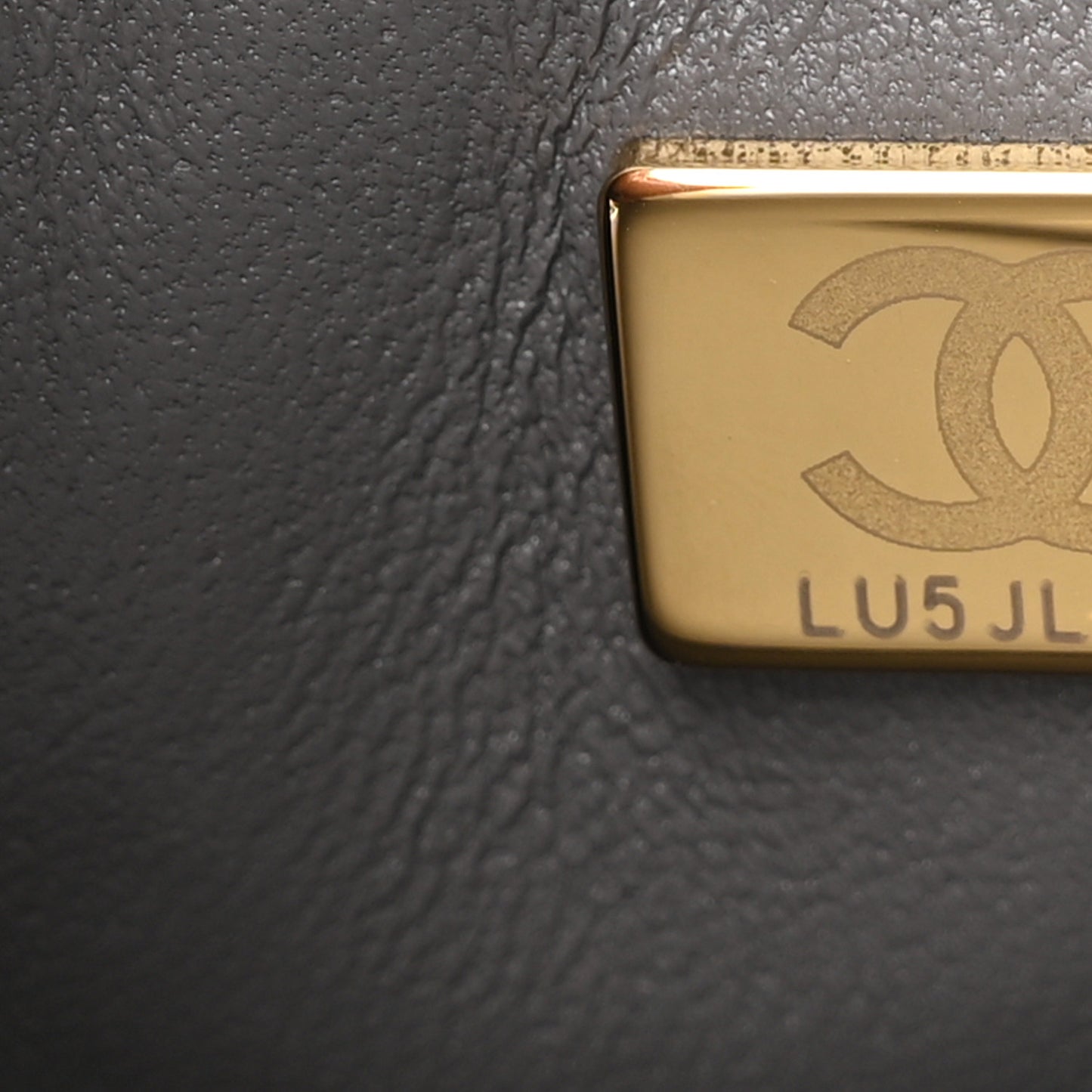 Lambskin Quilted Medium Double Flap Dark Grey