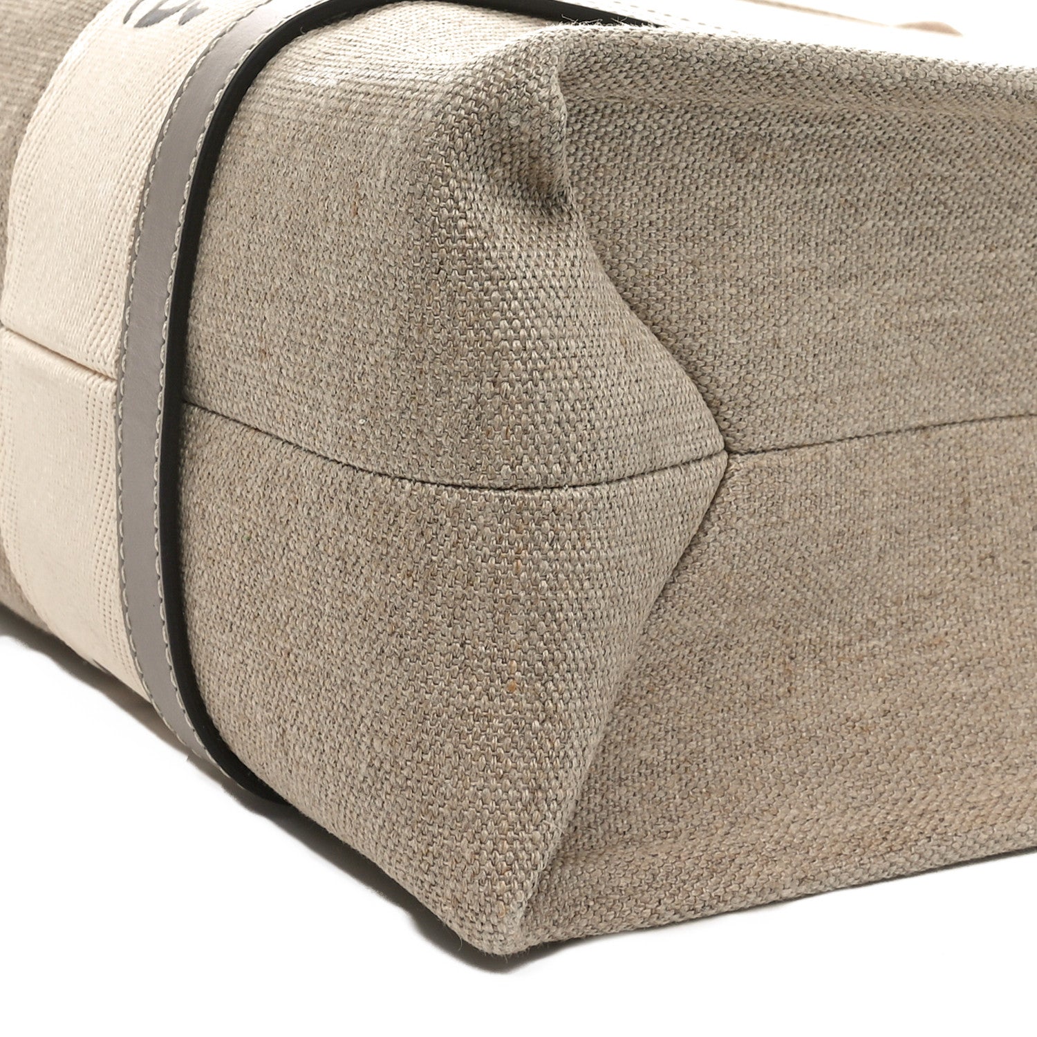 Chloe Cotton Calfskin Medium Woody Ribbon Tote Musk Grey 10 of 10