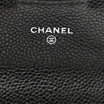 Chanel Caviar Quilted Flap Card Holder Black 7 of 9