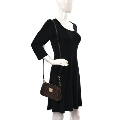 Louis Vuitton Damier Ebene Eva Clutch 2 of 9