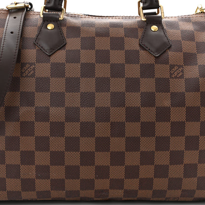 Louis Vuitton Damier Ebene Speedy Bandouliere 30 7 of 9