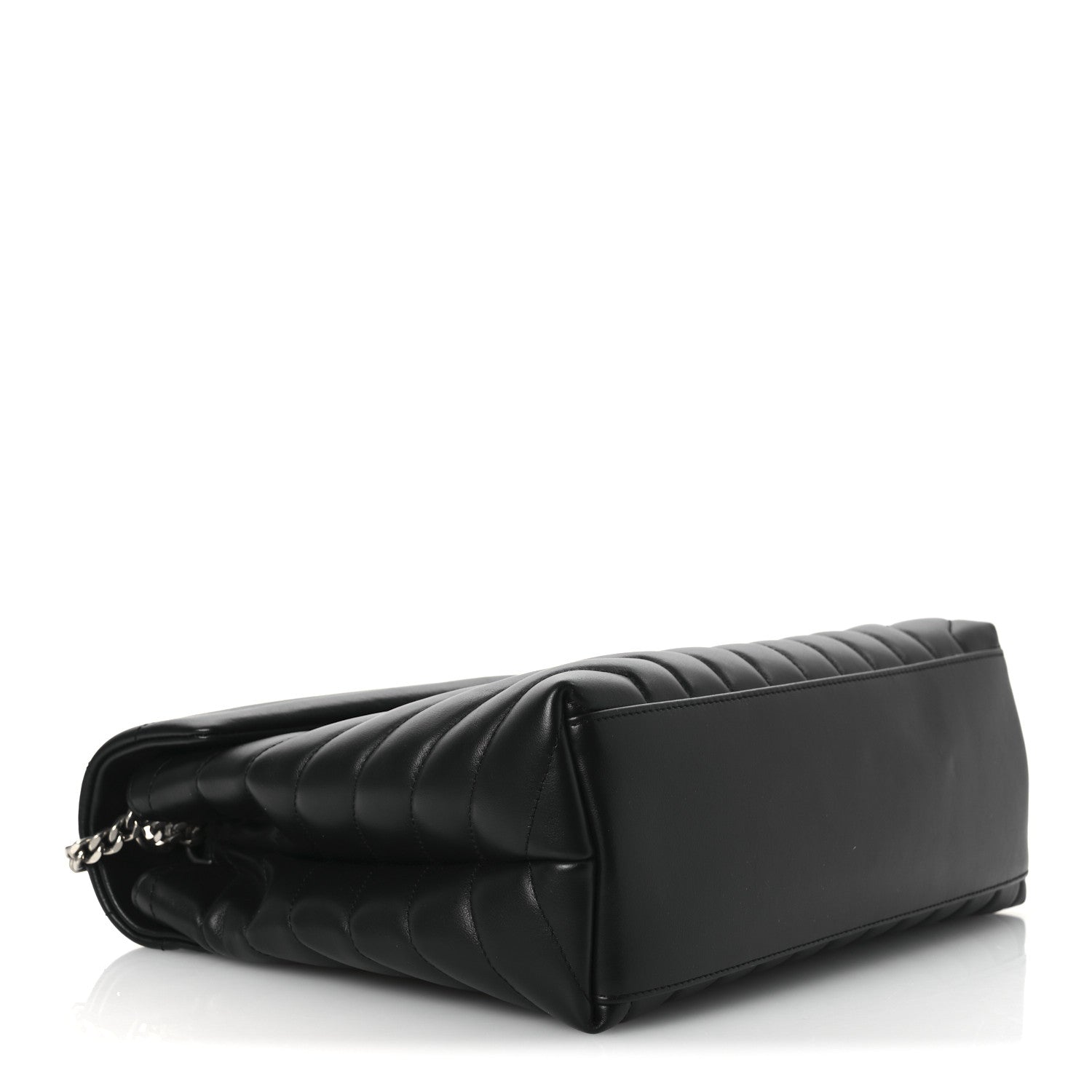 Saint Laurent Calfskin Y Quilted Monogram Medium Loulou Chain Satchel Black 5 of 12