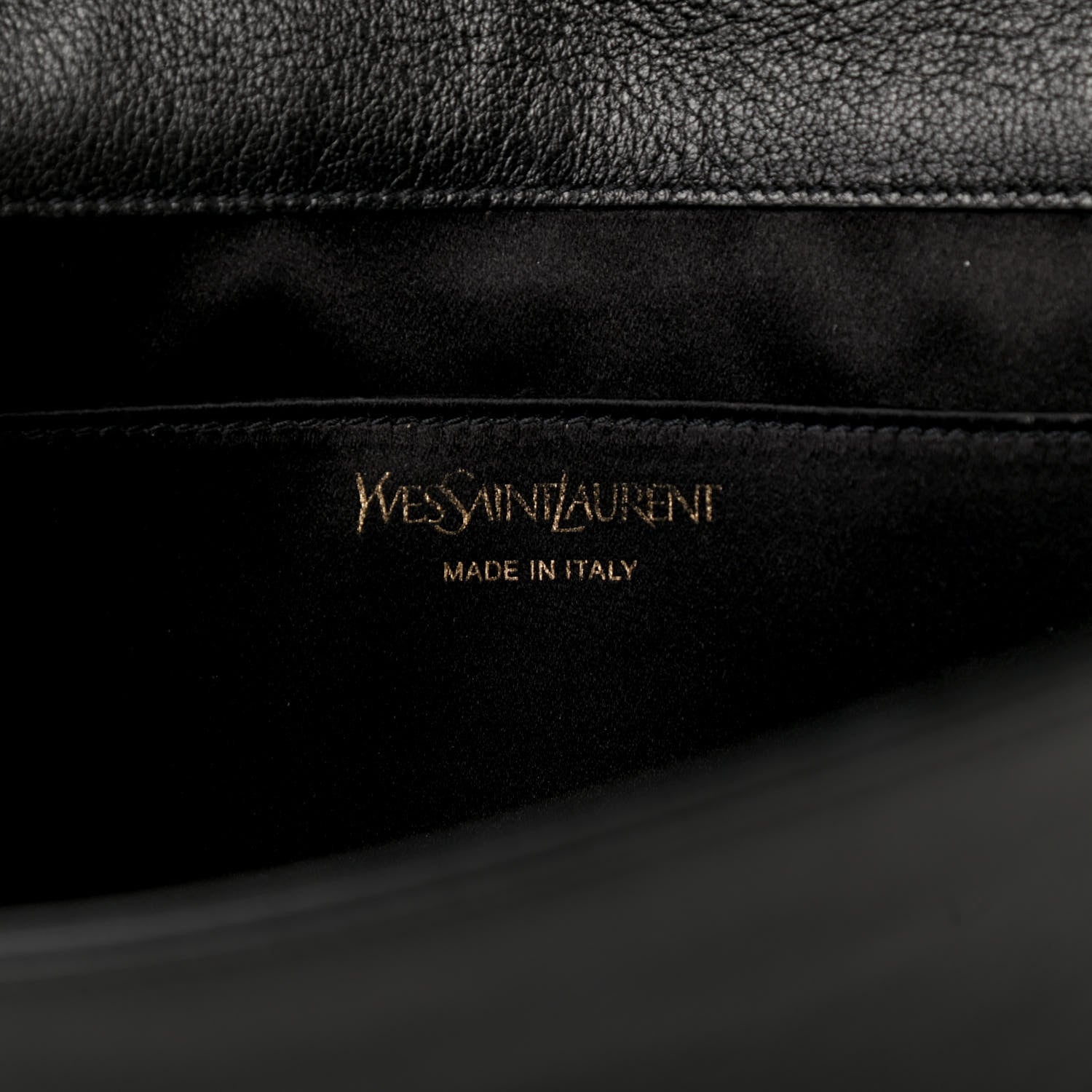 Saint Laurent Calfskin Monogram Large Belle De Jour Clutch Black 6 of 11