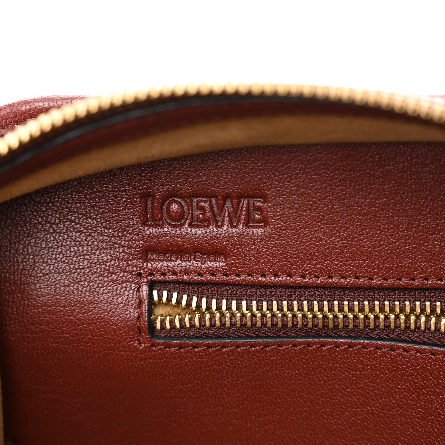Loewe Calfskin Perforated Amazona 28 Berry 6 of 11