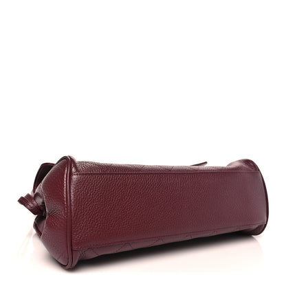 Chanel Grained Calfskin Stitched Urban Essentials Small Shopping Bag Burgundy 4 of 11