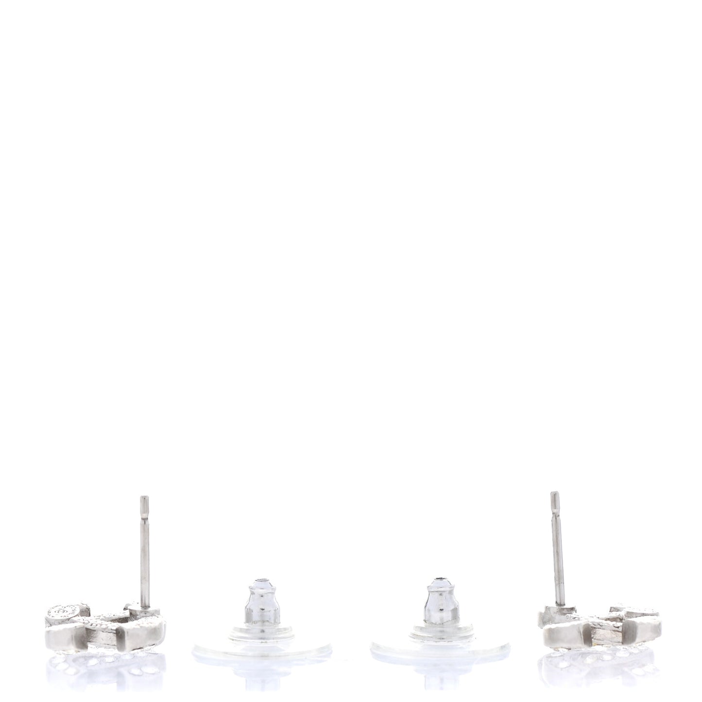 Crystal Timeless CC Earrings Silver