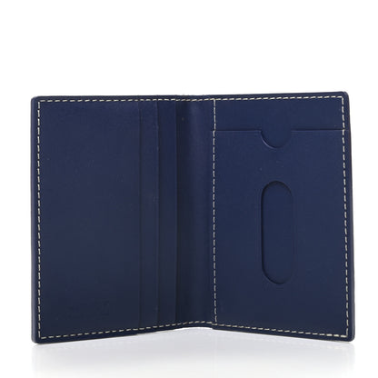 Goyard Goyardine Saint Marc Folding Card Case Navy 5 of 7