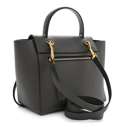 Celine Baby Grained Calfskin Micro Belt Bag Grey 3 of 10