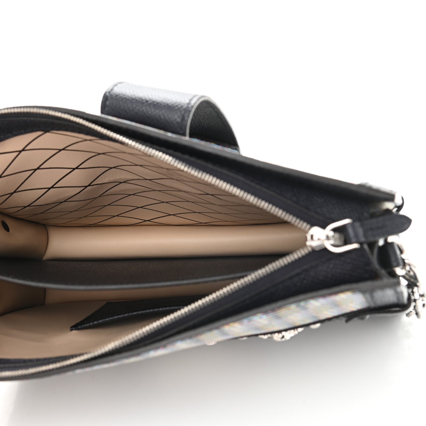 Calfskin Monogram LV Pop Trunk Clutch Blue