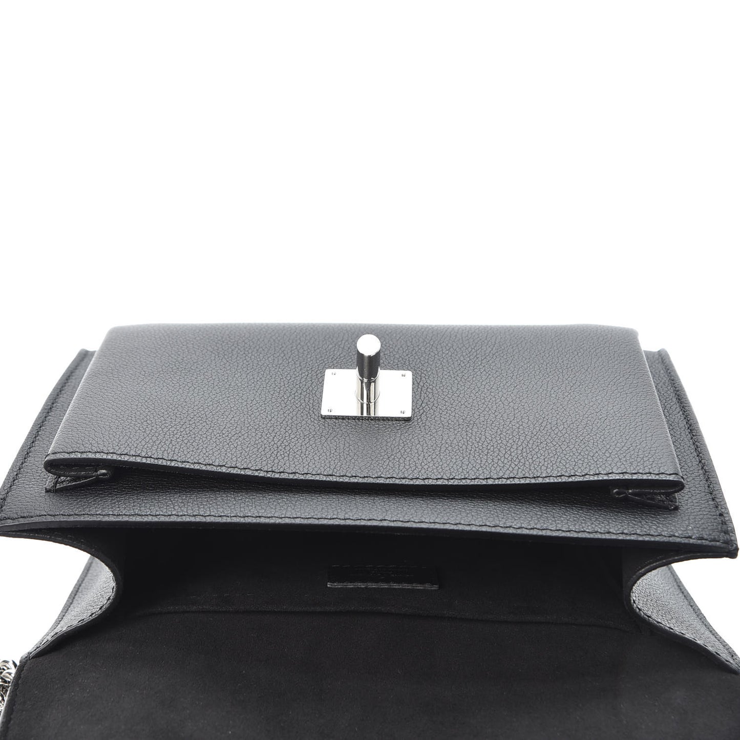 Soft Calfskin My Lockme Chain Bag BB Black