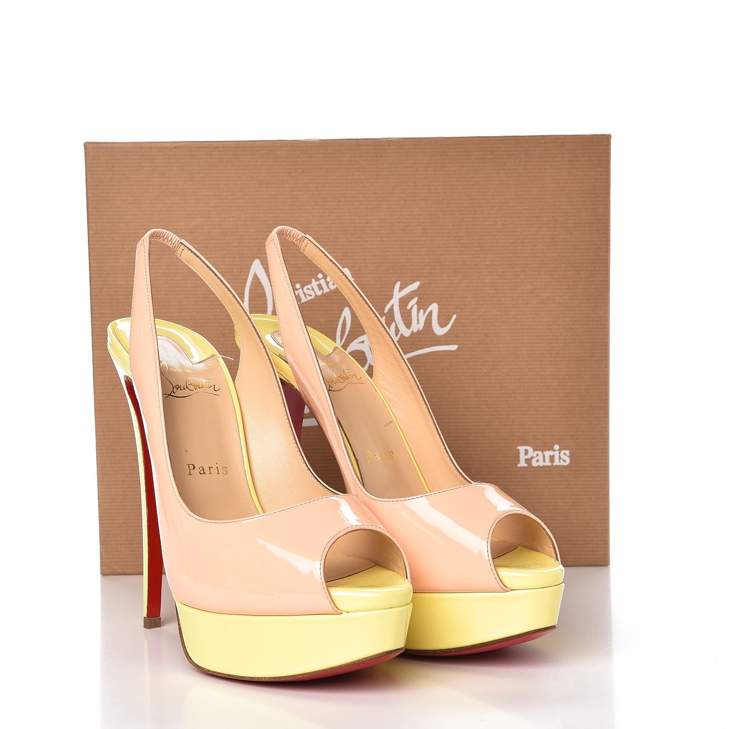Patent Lady Peep Sling 150 Pumps 39 Poudre