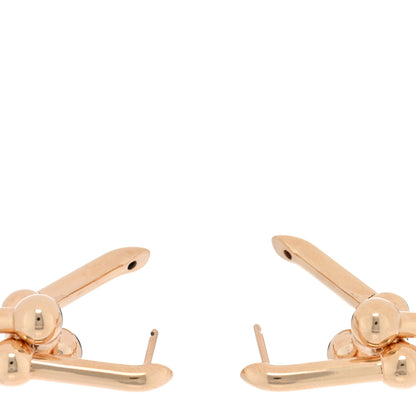 Tiffany 18K Rose Gold Large HardWear Link Earrings 3 of 5