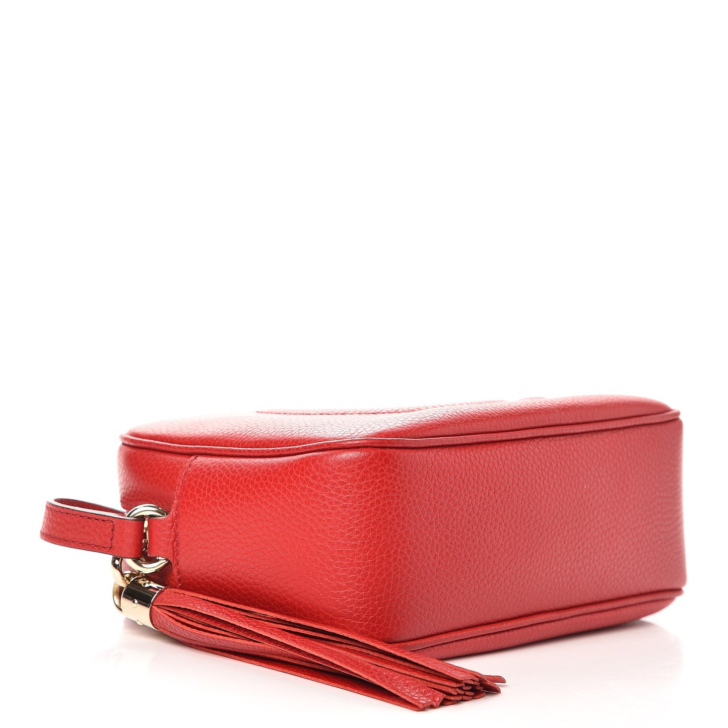 Pebbled Calfskin Small Soho Disco Bag Tabasco Red
