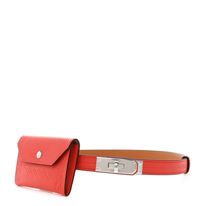 Hermes Epsom Quadrige Kelly Pocket 18 Belt Capucine 1 of 9