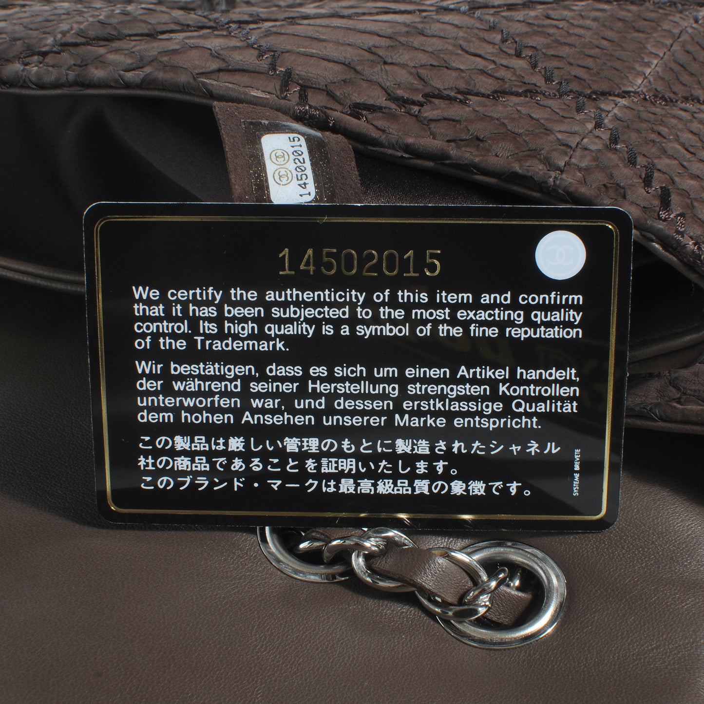 Python Ultimate Stitch Flap Marron Fonce